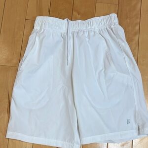 Prince Men's White Athletic Drawstring Shorts